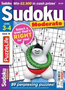 PuzzleLife Sudoku Moderate – July 2022