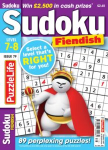 PuzzleLife Sudoku Fiendish – 01 August 2022