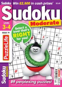 PuzzleLife Sudoku Moderate – August 2022