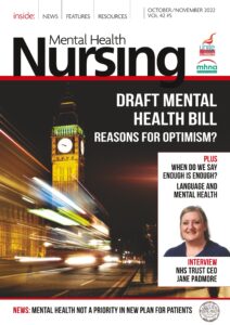 Mental Health Nursing – October-November 2022