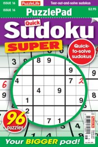 PuzzleLife PuzzlePad Sudoku Super – 16 October 2022