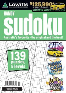 Lovatts Handy Sudoku – March 2023
