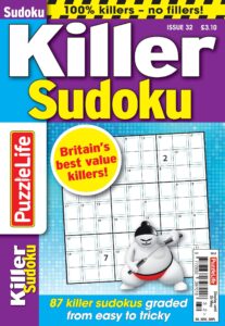 PuzzleLife Killer Sudoku – Issue 32, 2023