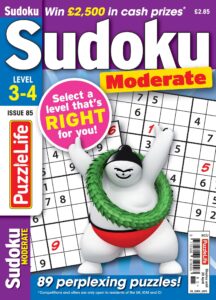 PuzzleLife Sudoku Moderate – Issue 85, 2023