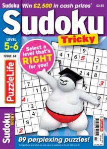 PuzzleLife Sudoku Tricky – Issue 84, 2023