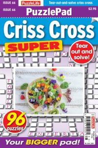 PuzzleLife PuzzlePad Criss Cross Super – Issue 66 June 2023