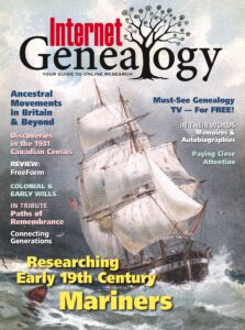 Internet Genealogy – August-September 2023