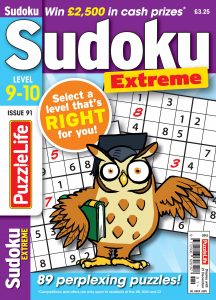 PuzzleLife Sudoku Extreme – Issue 91 – November 2023