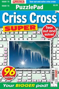 PuzzleLife PuzzlePad Criss Cross Super – December 2023
