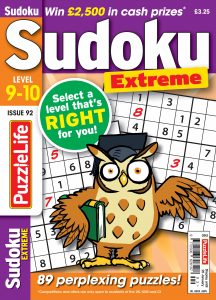 PuzzleLife Sudoku Extreme – Issue 92 – 21 December 2023