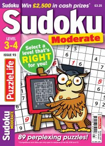 PuzzleLife Sudoku Moderate – Issue 93 – 21 December 2023