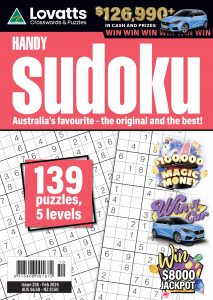 Lovatts Handy Sudoku – Issue 235 – 29 January 2024