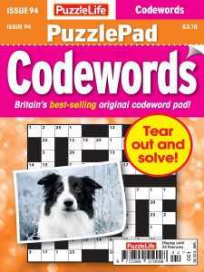 PuzzleLife PuzzlePad Codewords – Issue 94 – January 2024