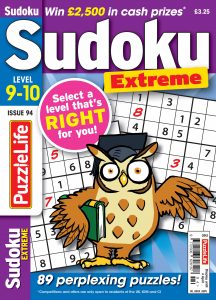 PuzzleLife Sudoku Extreme – Issue 94 – 29 February 2024