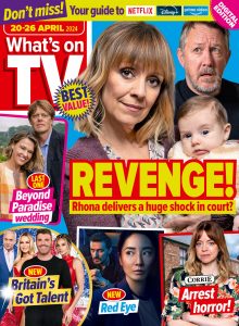 What’s on TV – 20-26 April 2024