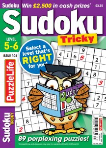 PuzzleLife Sudoku Tricky – February 2025